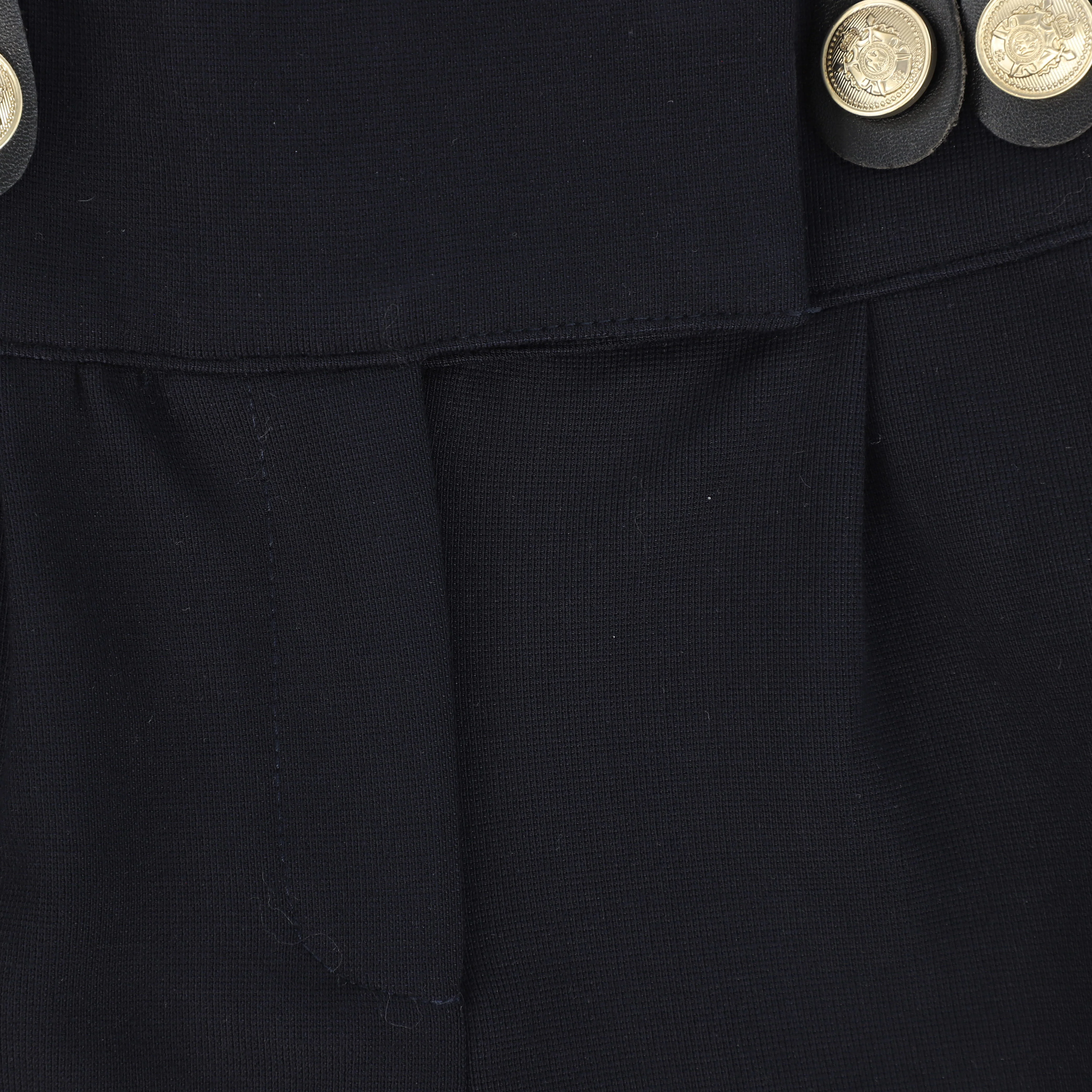 Bace Collection Navy Button Detail Shorts [FINAL SALE] - Image 3