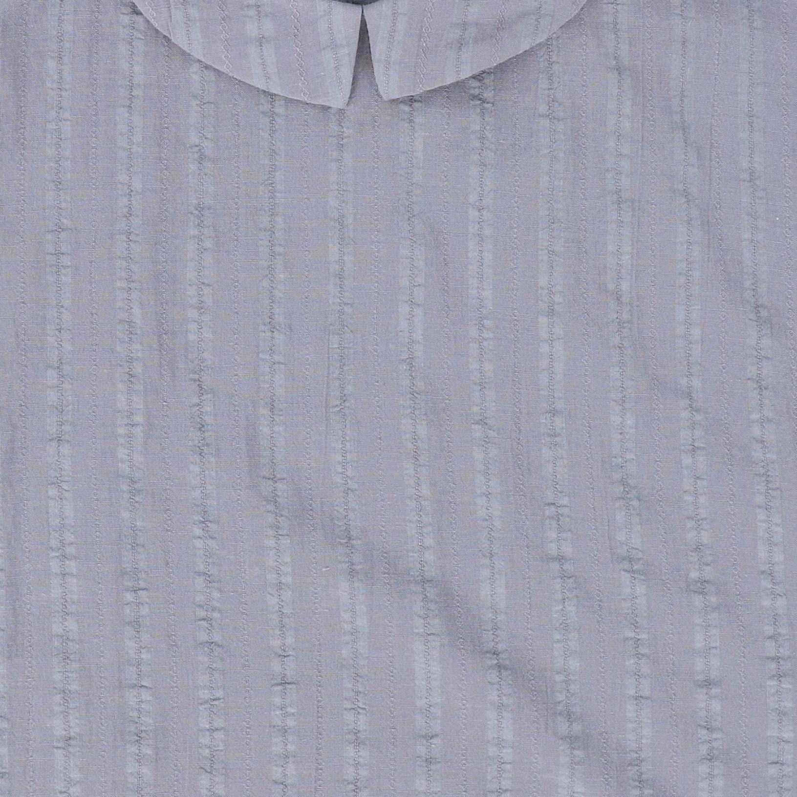 BAMBOO BLUE COLLARED SS TOP [FINAL SALE] - Image 3