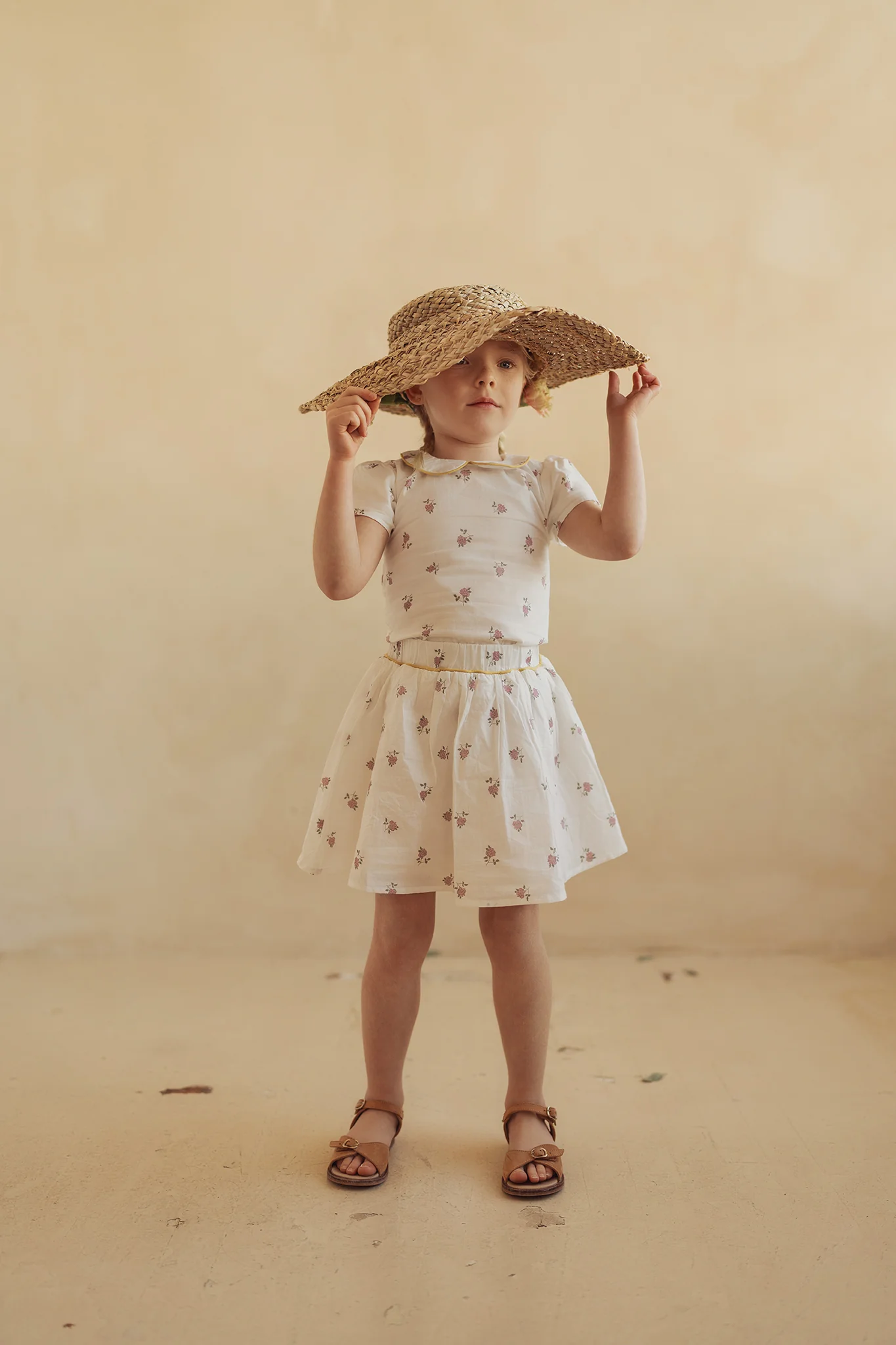 BAMBOO FLORAL SMALL PRINT LS TOP [FINAL SALE] - Image 4