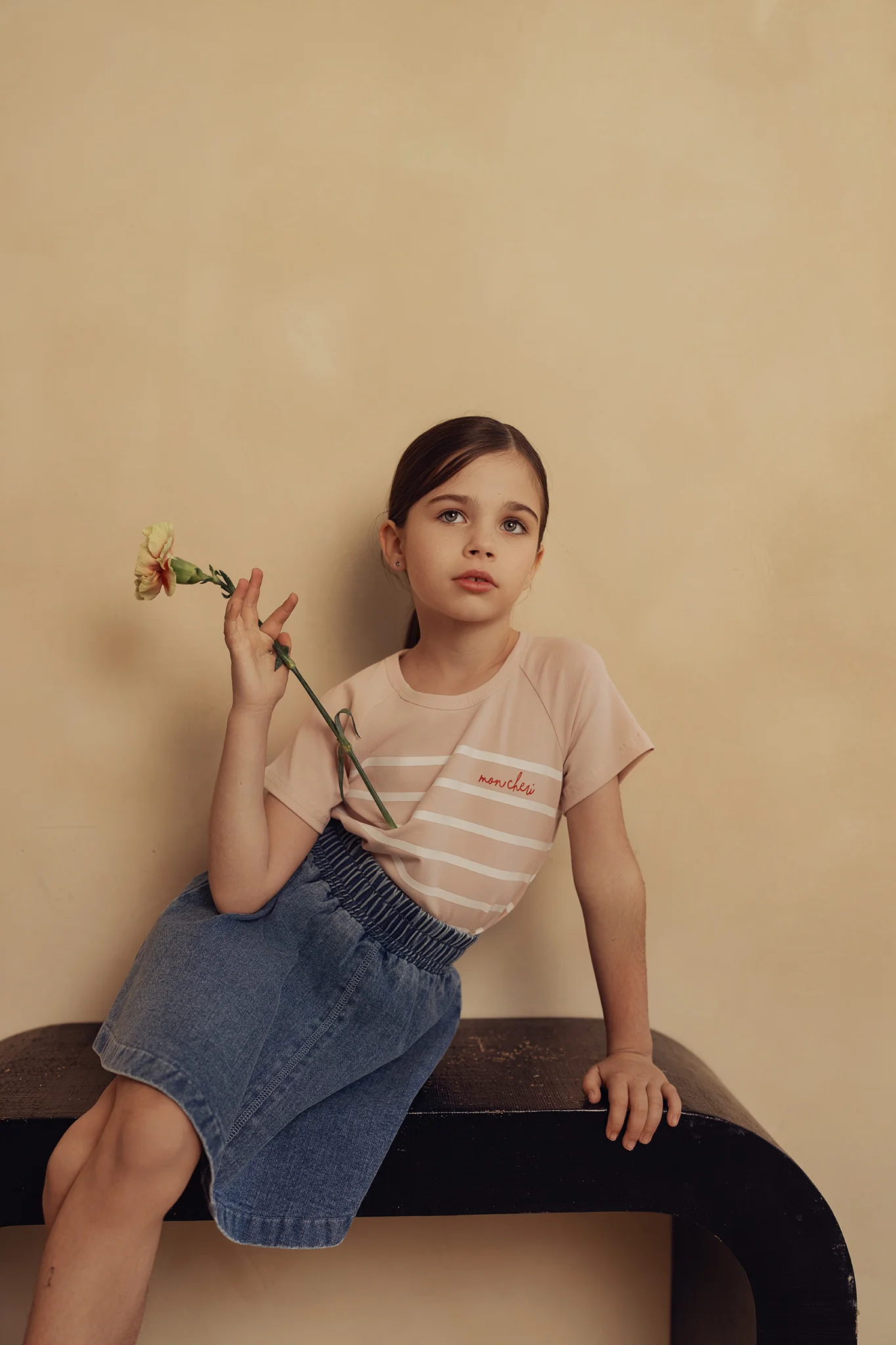 BAMBOO PINK STRIPED SS TEE [FINAL SALE] - Image 4