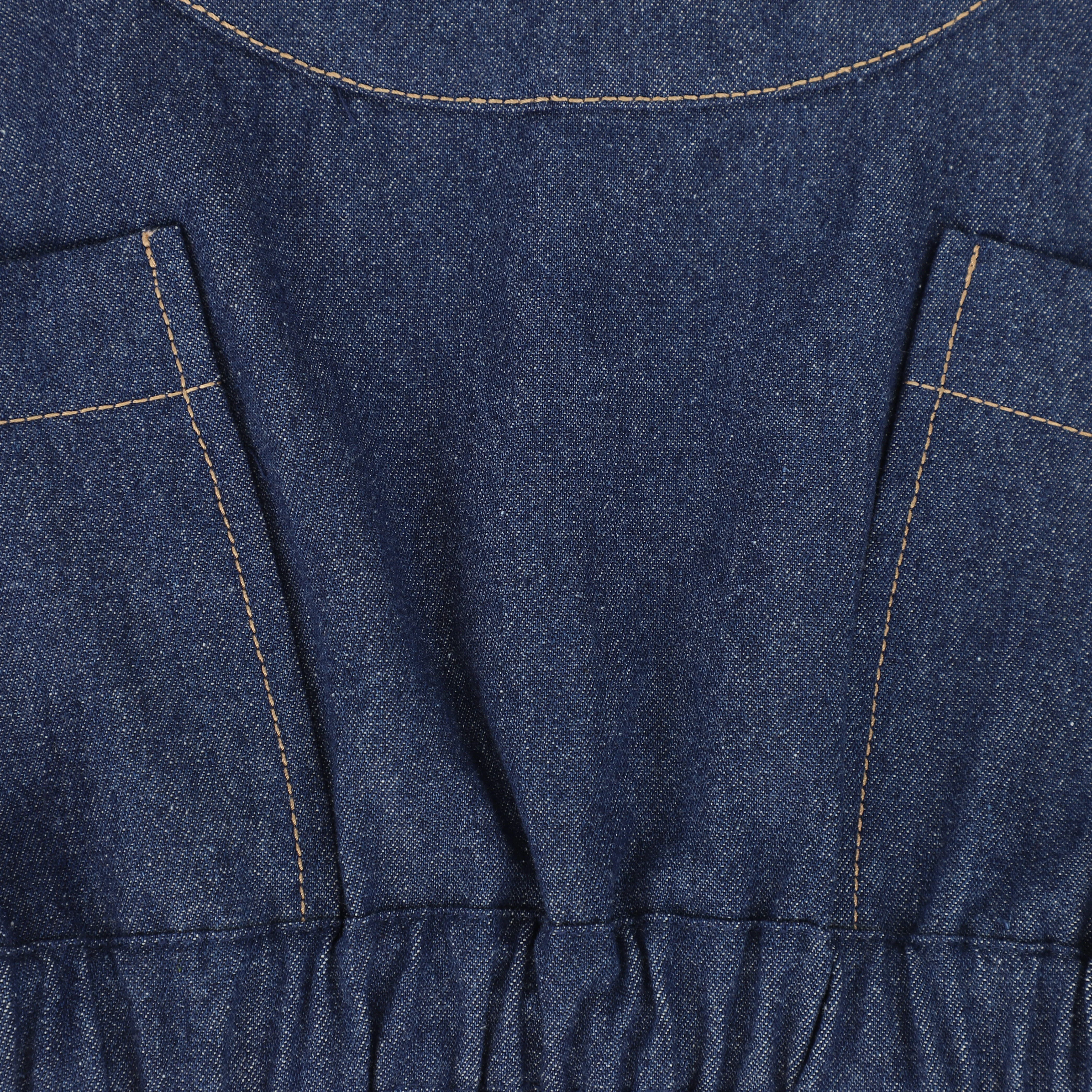 BE FOR ALL BLUE DENIM POCKET TOP [FINAL SALE] - Image 3