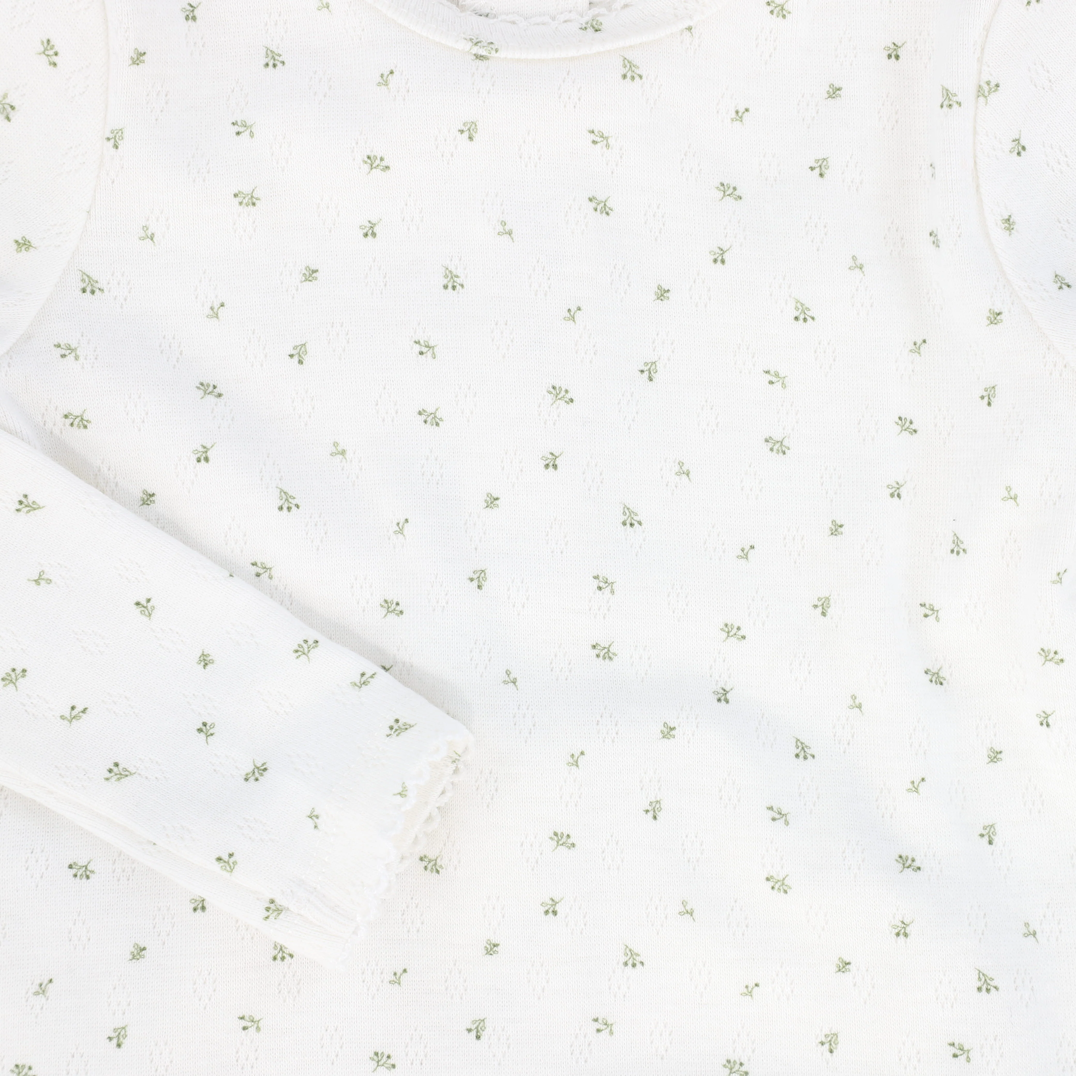 BEBE JOLEE SAGE FLORAL PRINTED FOOTIE AND BONNET [FINAL SALE] - Image 3