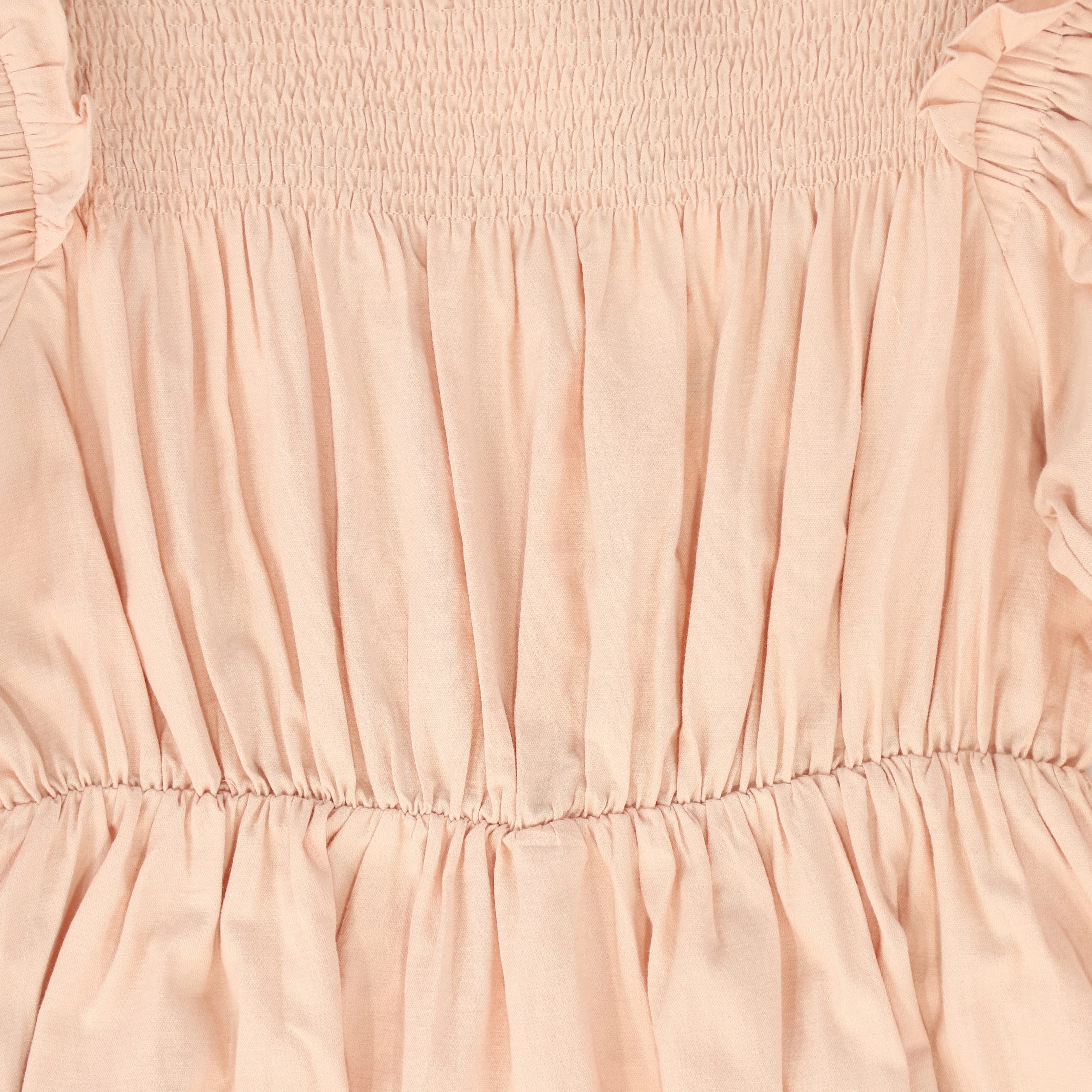 MINIMAL PINK SMOCKED WAISTED DRESS [FINAL SALE] - Image 3