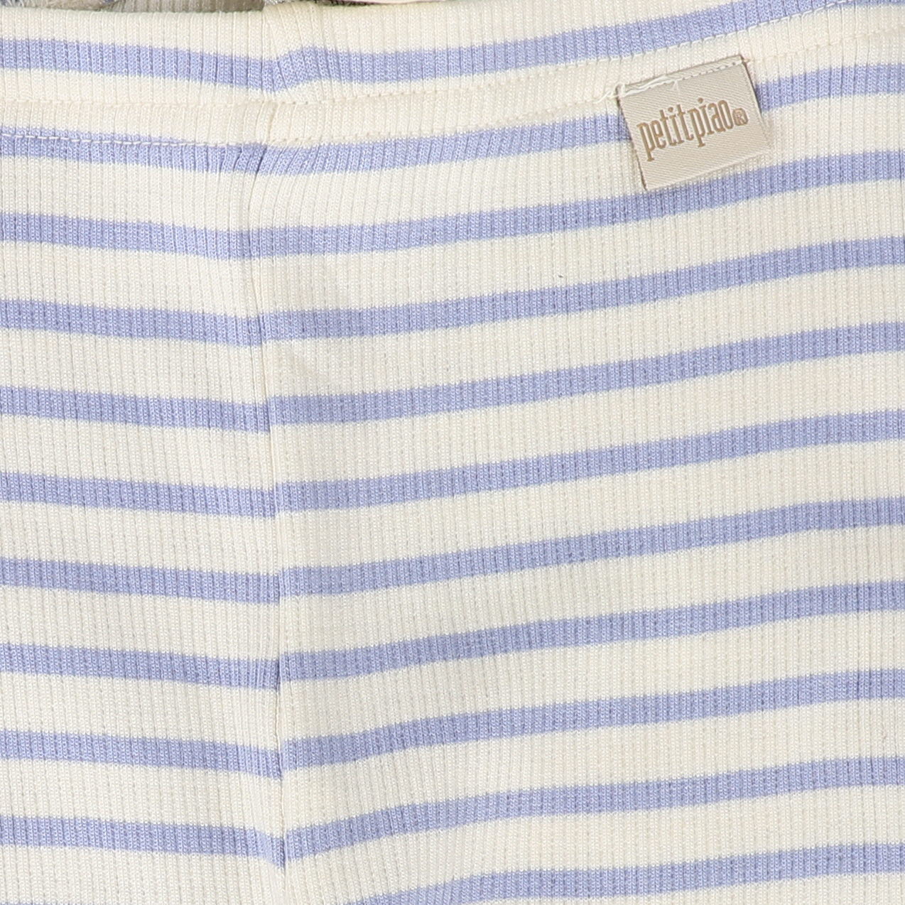 PETIT PIAO LIGHT BLUE STRIPE RIBBED LEGGING [FINAL SALE] - Image 3