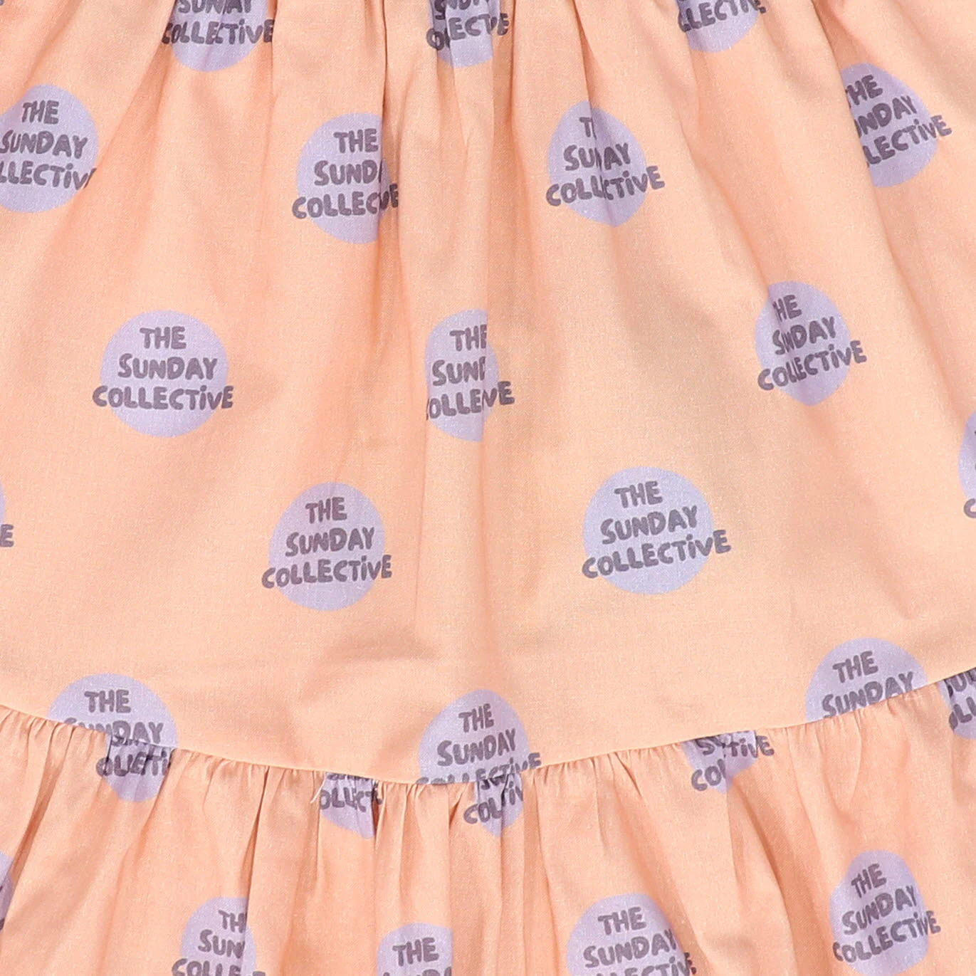 THE SUNDAY COLLECTIVE LIGHT PINK PRINTED RUFFLE SKIRT [FINAL SALE] - Image 3