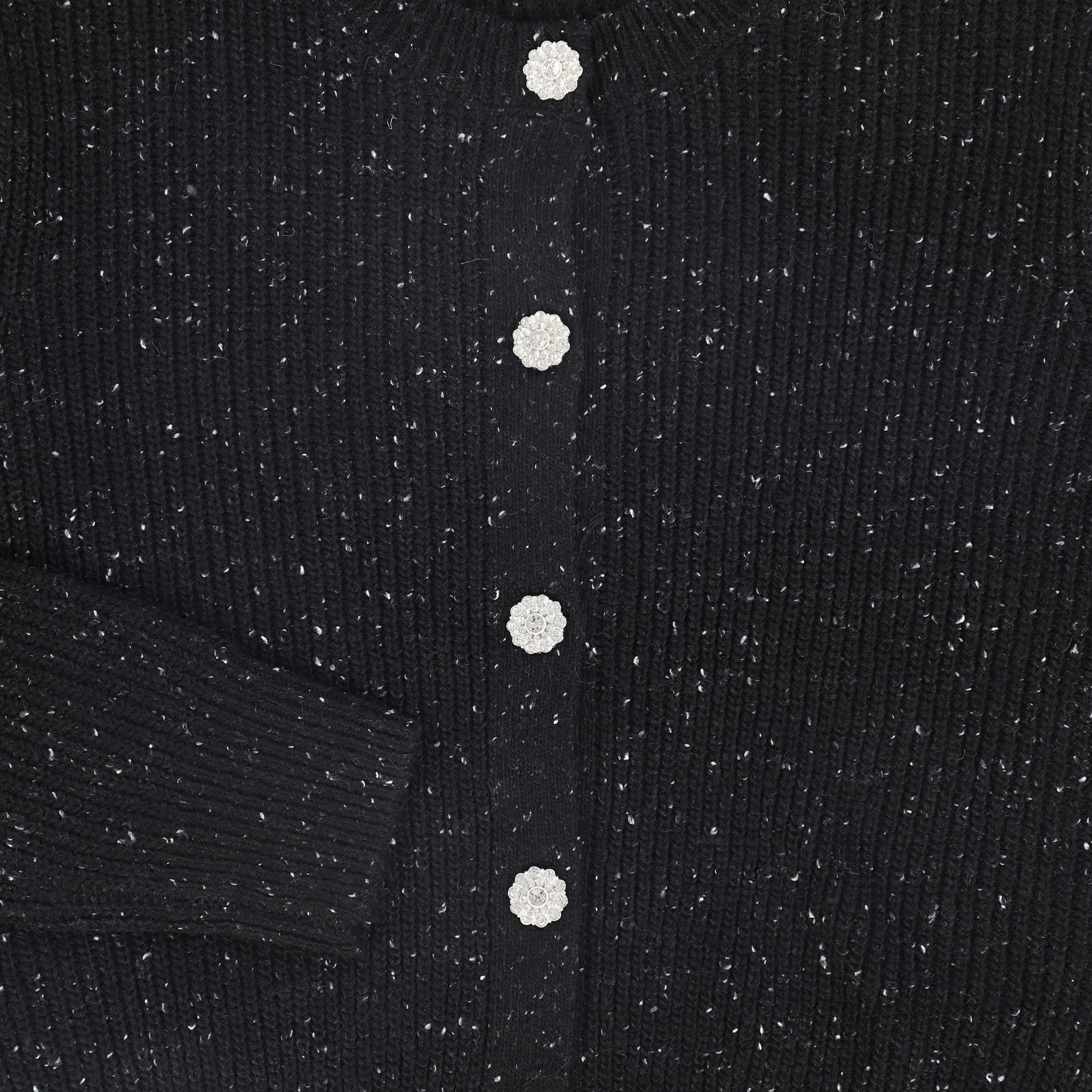 VALENTINA BLACK DIAMOND CHUNKY KNIT CARDIGAN [FINAL SALE] - Image 3