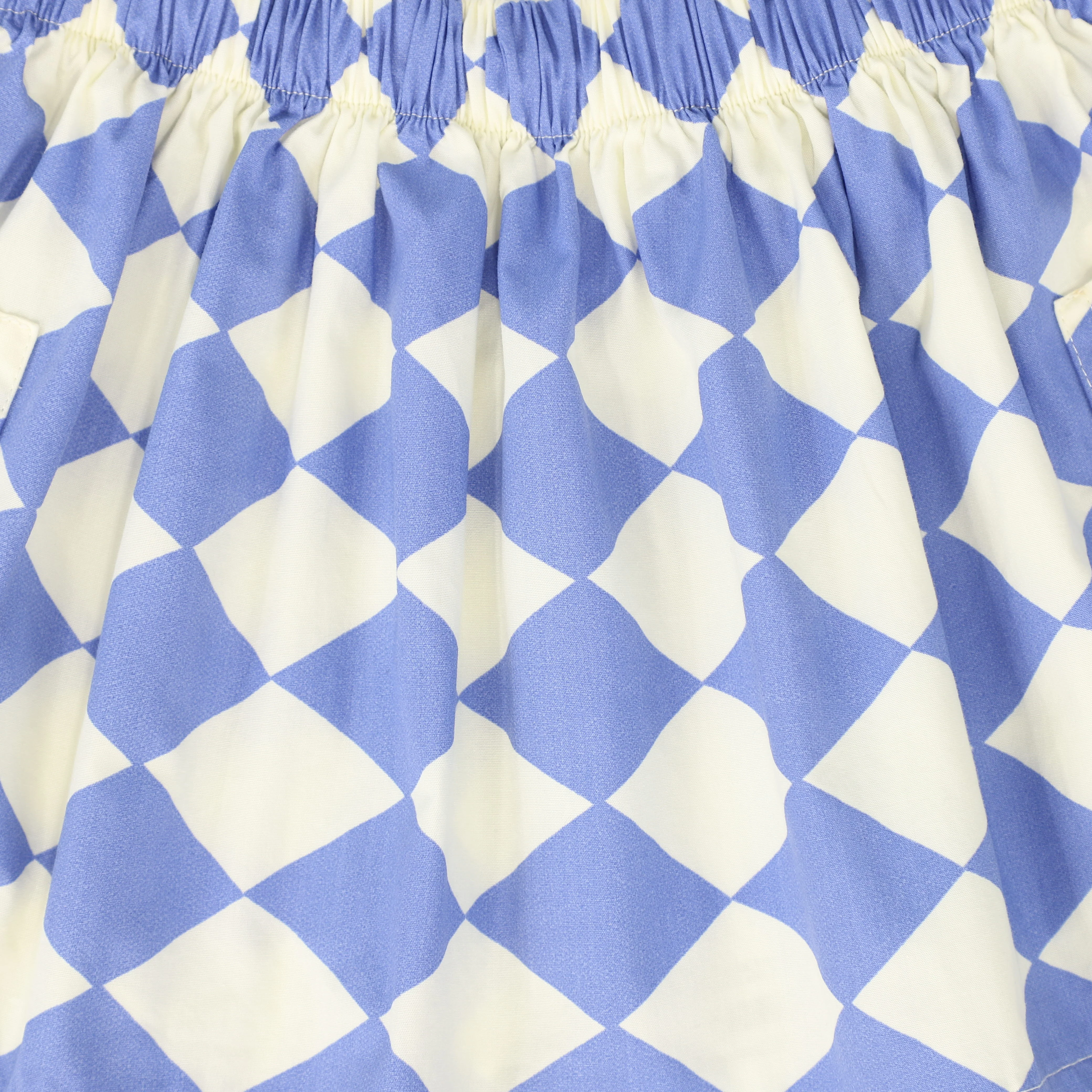 WYNKEN BLUE DIAMOND DESIGN FLARE SKIRT [FINAL SALE] - Image 3